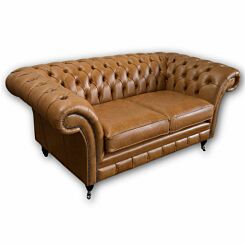 Balmoral Chesterfield cognac leather