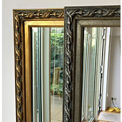 Classic & elegant mirror Lorient silver / gold frame