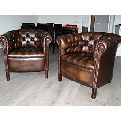Antique brown Stratford tub chairs