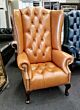 Hand made in our UK workshop, Chesterfield wing chair