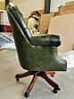 Directors swivel chair antique green