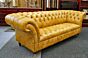 Belmont Chesterfield in Vintage mustard leather