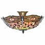 Tiffany Roof Lamp with Dragonfly
