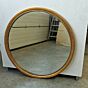 round classic antique gold mirror with bevel
