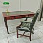 75 x 140 cm Writing table, Gainsborough fixed leg chair and Bankers Lamp