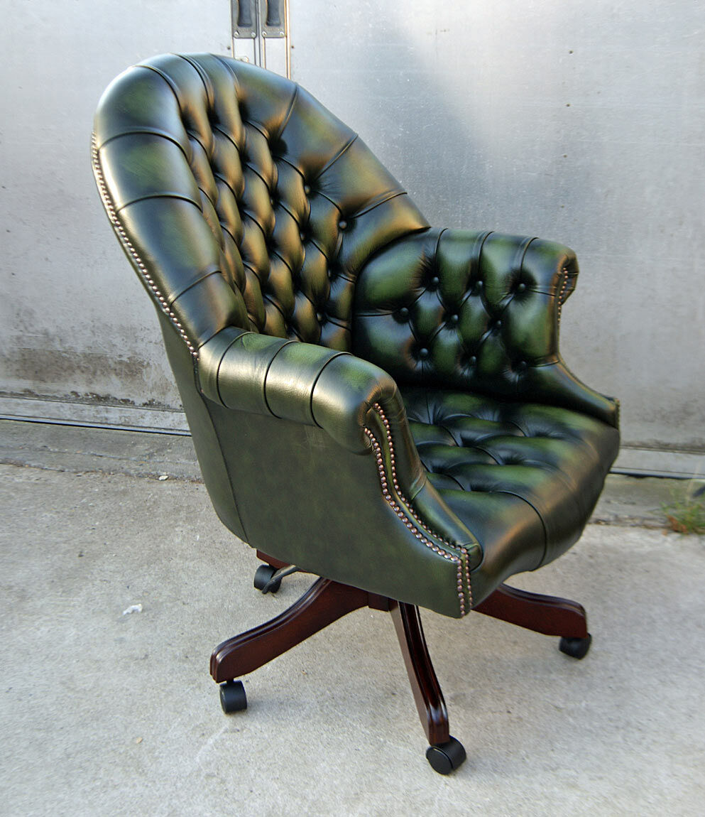 Vintage green office chair discount
