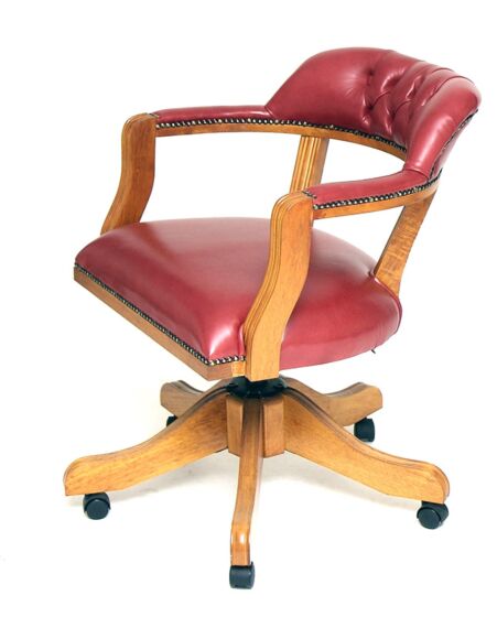 Court swivel chair, light oak
