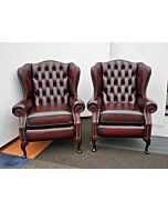 Classic chairs antique red