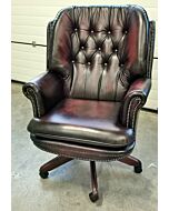 Judges swivel chair antique rust