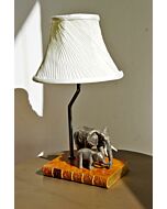 Mother & baby elephant lamp