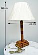 Large book lamp with silk shade