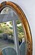oval mirror in antique gold, English Decorations