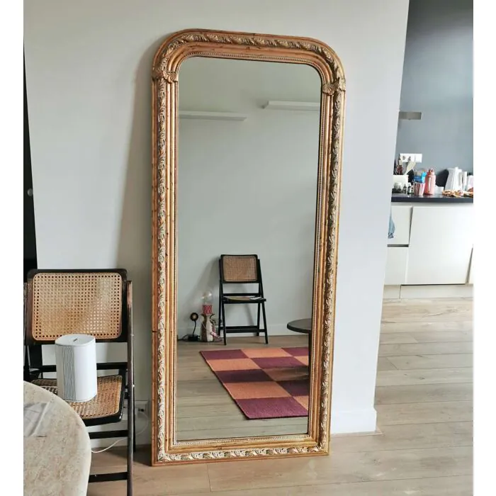 Louis Philippe French Mirror – Antique Gold | Overmantel Wall