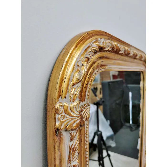 Louis Philippe French Mirror – Antique Gold | Overmantel Wall