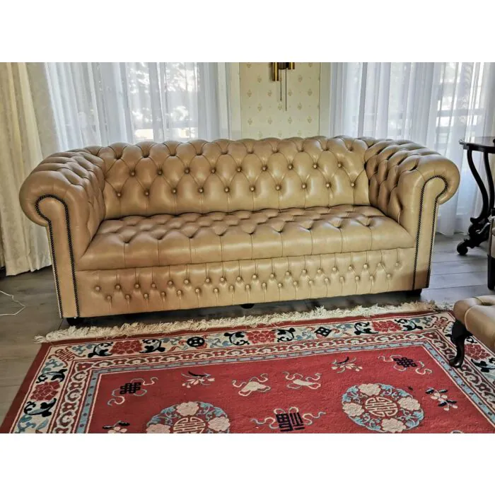The Buckingham Chesterfield fully buttoned Hand Made English