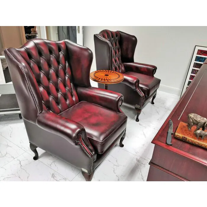 x Chesterfield Classic chairs Antique green, red, brown or blue