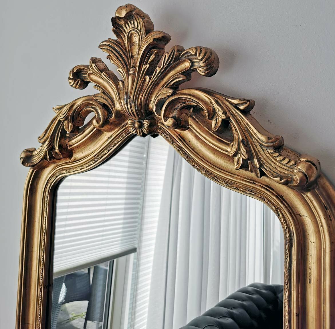 Gold Louis Philippe mirror with a cartouch. - Crown and Colony Antiques in  Fairhope, AL