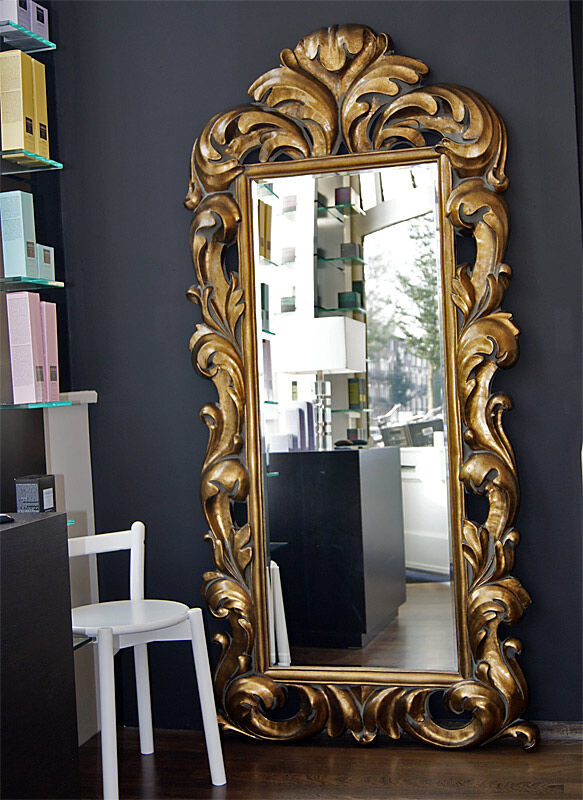 spoelen borst Om toevlucht te zoeken Barok goud spiegel Antibes 95 x 195 cm, English Decorations Barok spiegels.