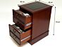 2 drawer filing cabinet with  double hang map drawers