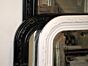 Black or white overmantel mirror Bonn in 3 sizes