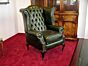 Classic green Scroll chair, English Decorations