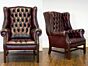 Chippendale fully buttoned chair, English Decorations