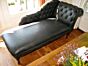 Royal Victorian Chesterfield Chaise Lounge