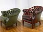 Tiffany tub chairs buttoned back , English Decorations