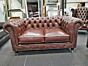 2 seat Woburn Chesterfield in soft waxy leather