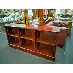 mahogany low bookcase