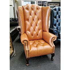 Hand made in our UK workshop, Chesterfield wing chair