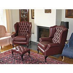 Classic chairs with Queen Anne footstool