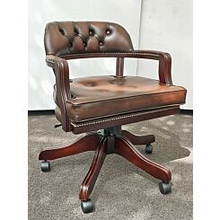 Court swivel cushion seat antique brown