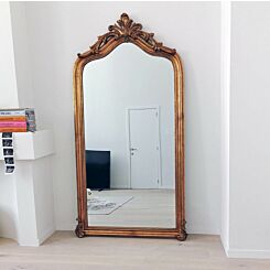 Oversized crested mirror Louis Philippe antique gold 125 x 235 cm