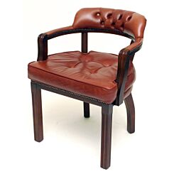 Court chair fixed leg padded seat