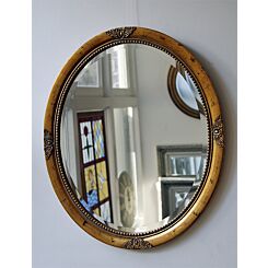 Or antique miroir ovale Lugano, 2 tailles