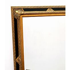 Grand miroir Turin doré et noir en 5 tailles
