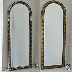 Silver or gold wall mirror Strasbourg in 6 sizes