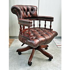 Captains swivel chair Antique brown