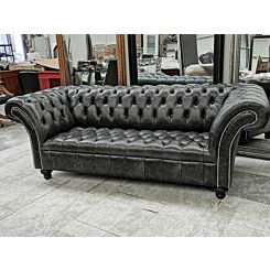 Belmont Chesterfield  3 seater Vintage Coal