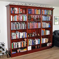 275 cm breed hoge open boekenkast