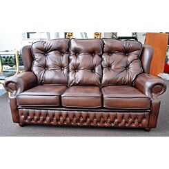 Suzanne Chesterfield 3 seat antique brown