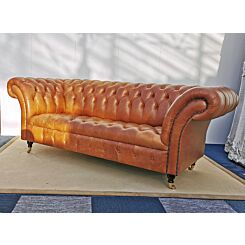 Belmont Chesterfield 3 seat Vintage Cognac leather