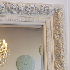 Blanc baroque miroir Venice en 2 tailles, English Decorations