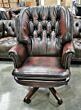 Judges swivel chair antique rust made in England