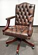 Gainsborough swivel chair antique brown