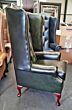 High back Chesterfield wing chair