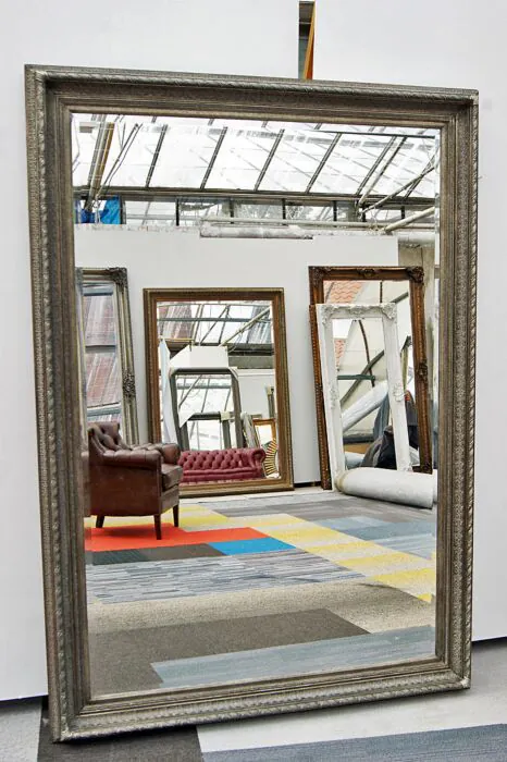 Klassischer Barock spiegel Berlin antik silber Rahmen 145 x 205 cm, English Decorations fine mirror collection