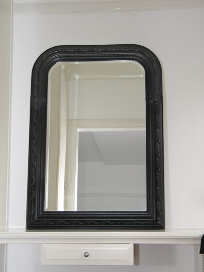 Black or white overmantel mirror Bonn in 3 sizes