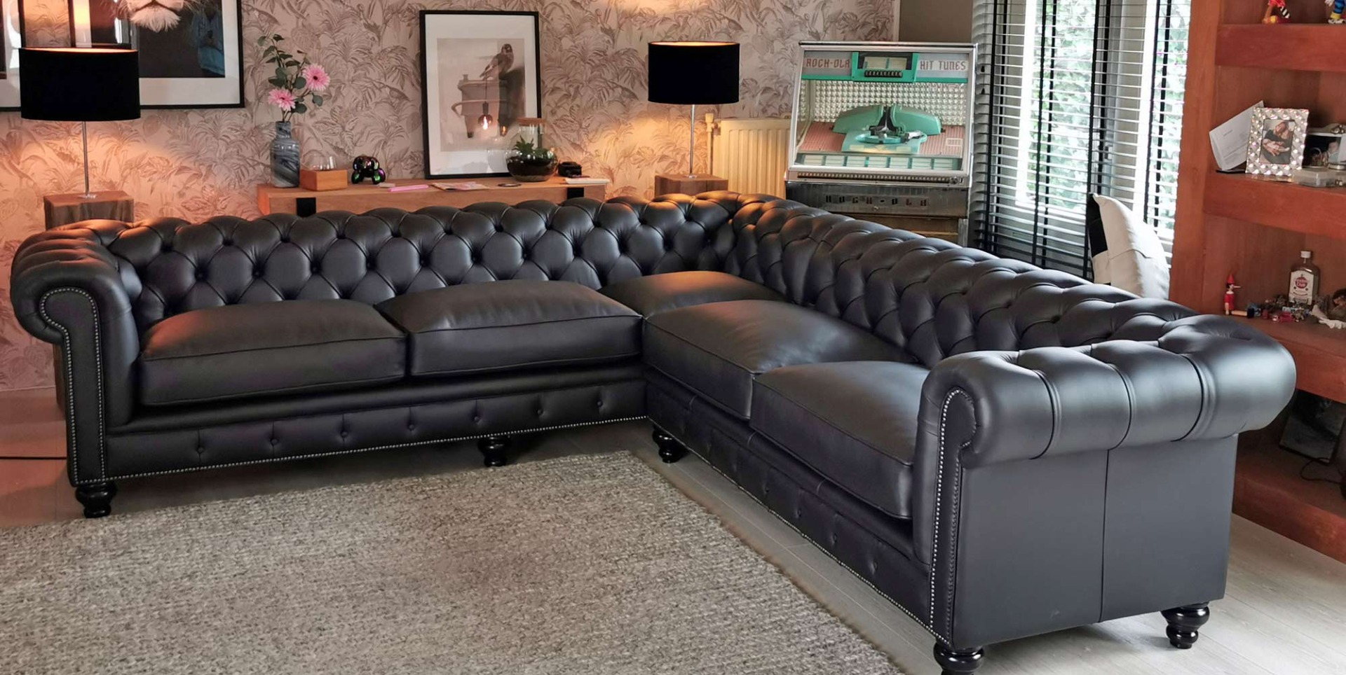 Whitehall Chesterfield Ecksofa, MADE IN ENGLAND